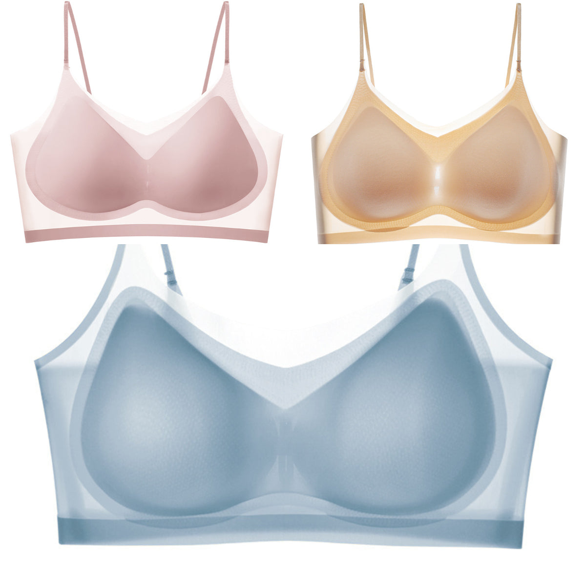 Bielizna bezszwowa z jedwabiu lodowego